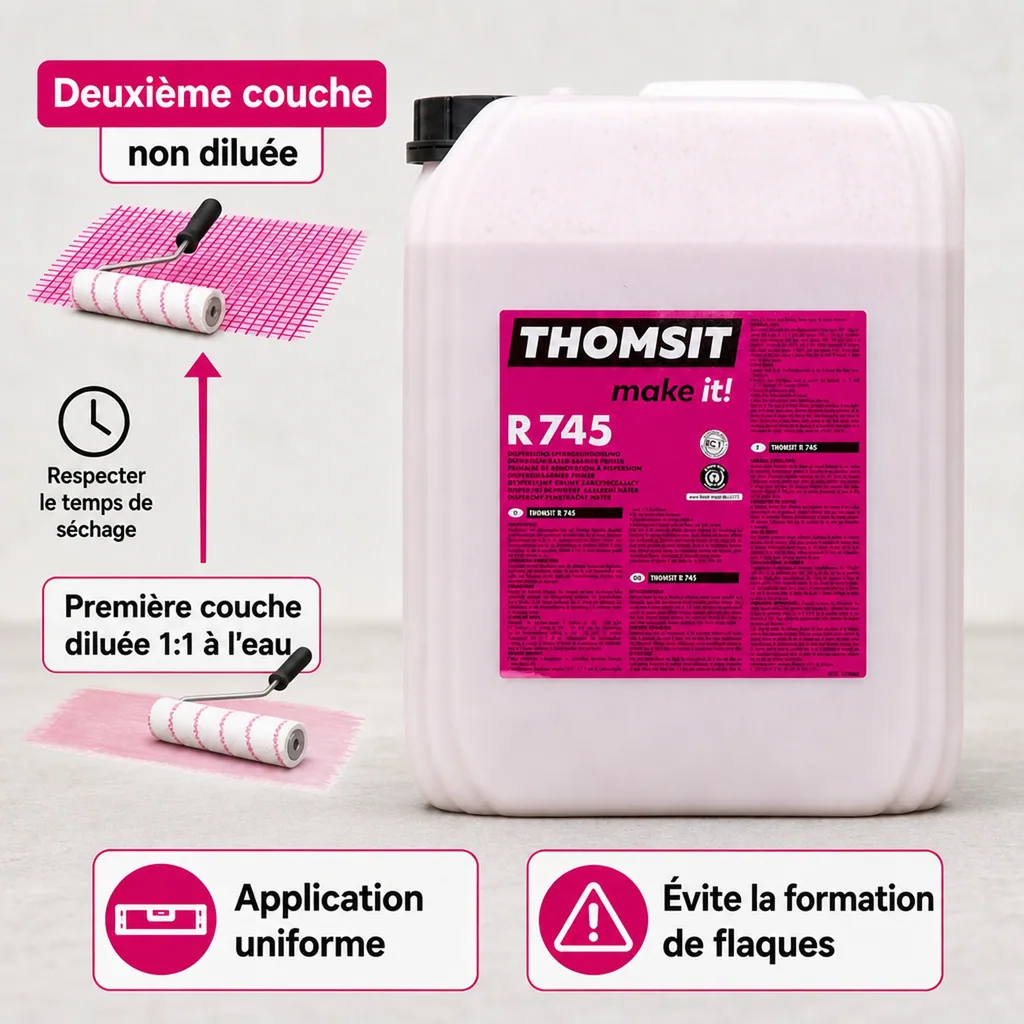 Primaire d'accrochage, primaire d'adhérence sol, 10kg, primaire dispersion, préparation sol avant ragréage