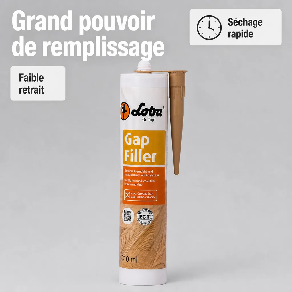 Mastic bois clair, Pâte à bois, Mastic parquet, Joint parquet