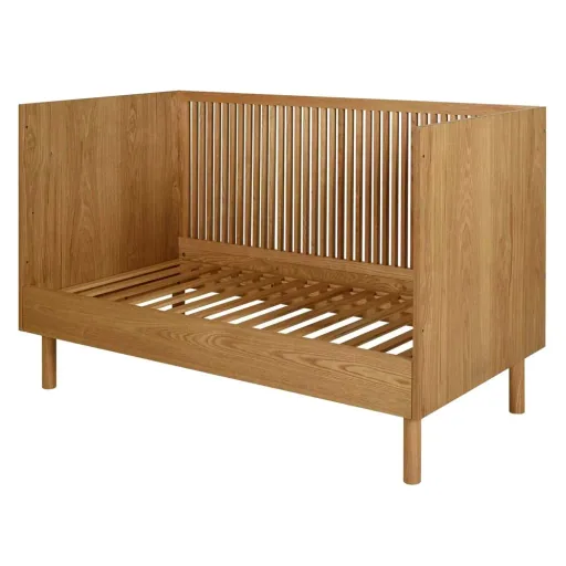 Quax HAI NO KI Lit bebe transformable frêne naturel 70 x 140