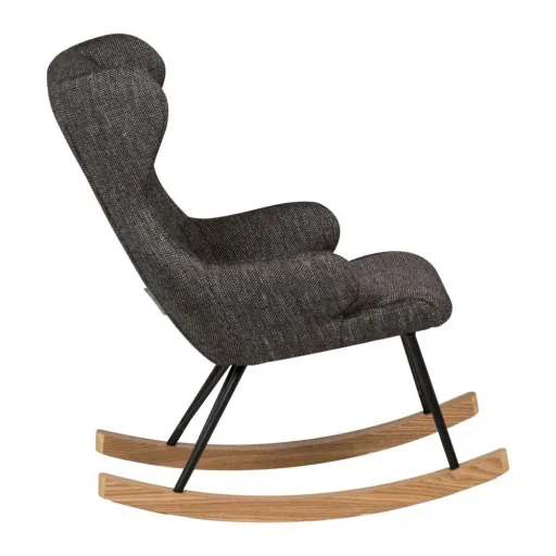 Quax Chaise à bascule pour enfants De Luxe noir