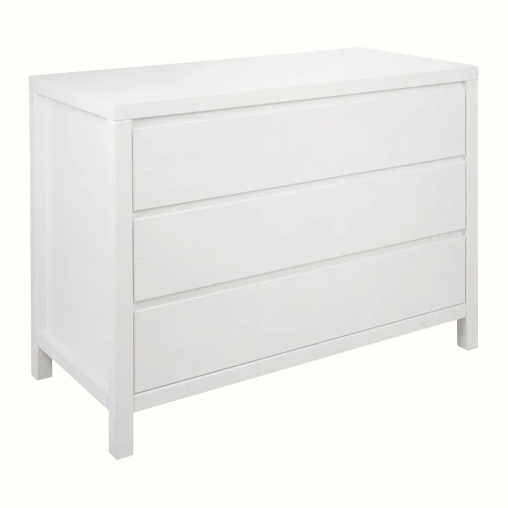 Quax Commode - Stripes, 3 tiroirs, Blanc