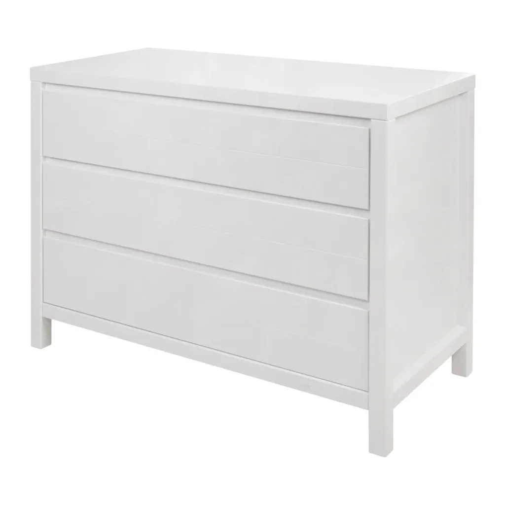 Quax Commode - Stripes, 3 tiroirs, Blanc