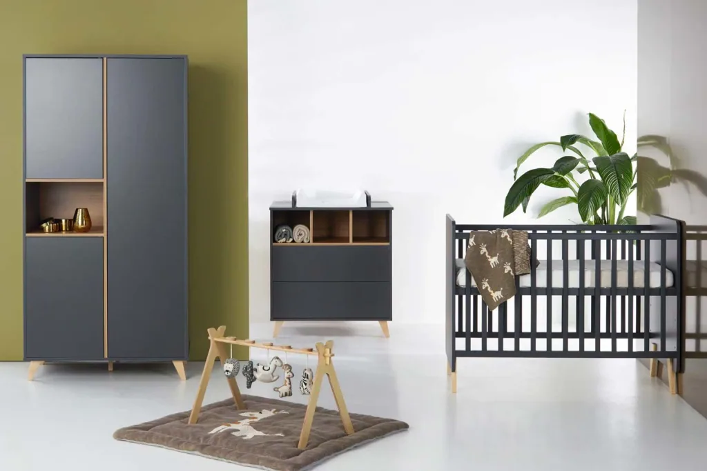 Quax Loft Lit bebe transformable anthracite 70 x 140
