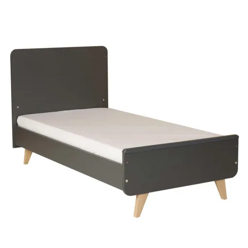 Quax Loft Lit bebe transformable anthracite 70 x 140