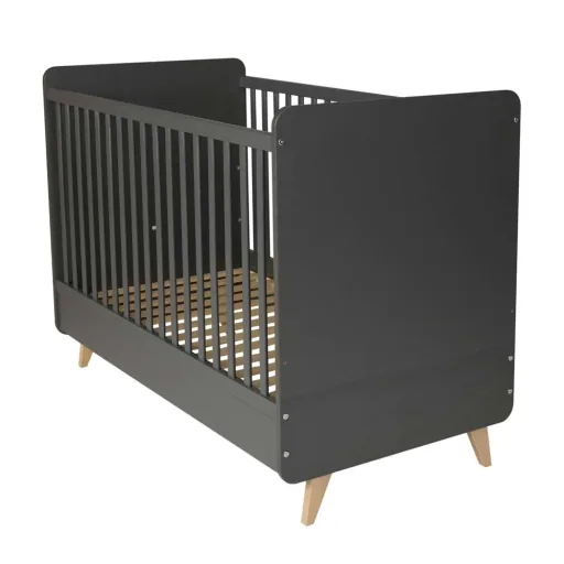 Quax Loft Lit bebe transformable anthracite 70 x 140