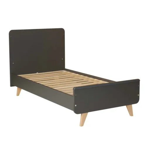 Quax Loft Lit bebe transformable anthracite 70 x 140