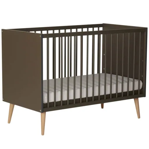 Quax Cocoon Lit bebe mousse brun 60 x 120