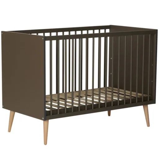 Quax Cocoon Lit bebe mousse brun 60 x 120