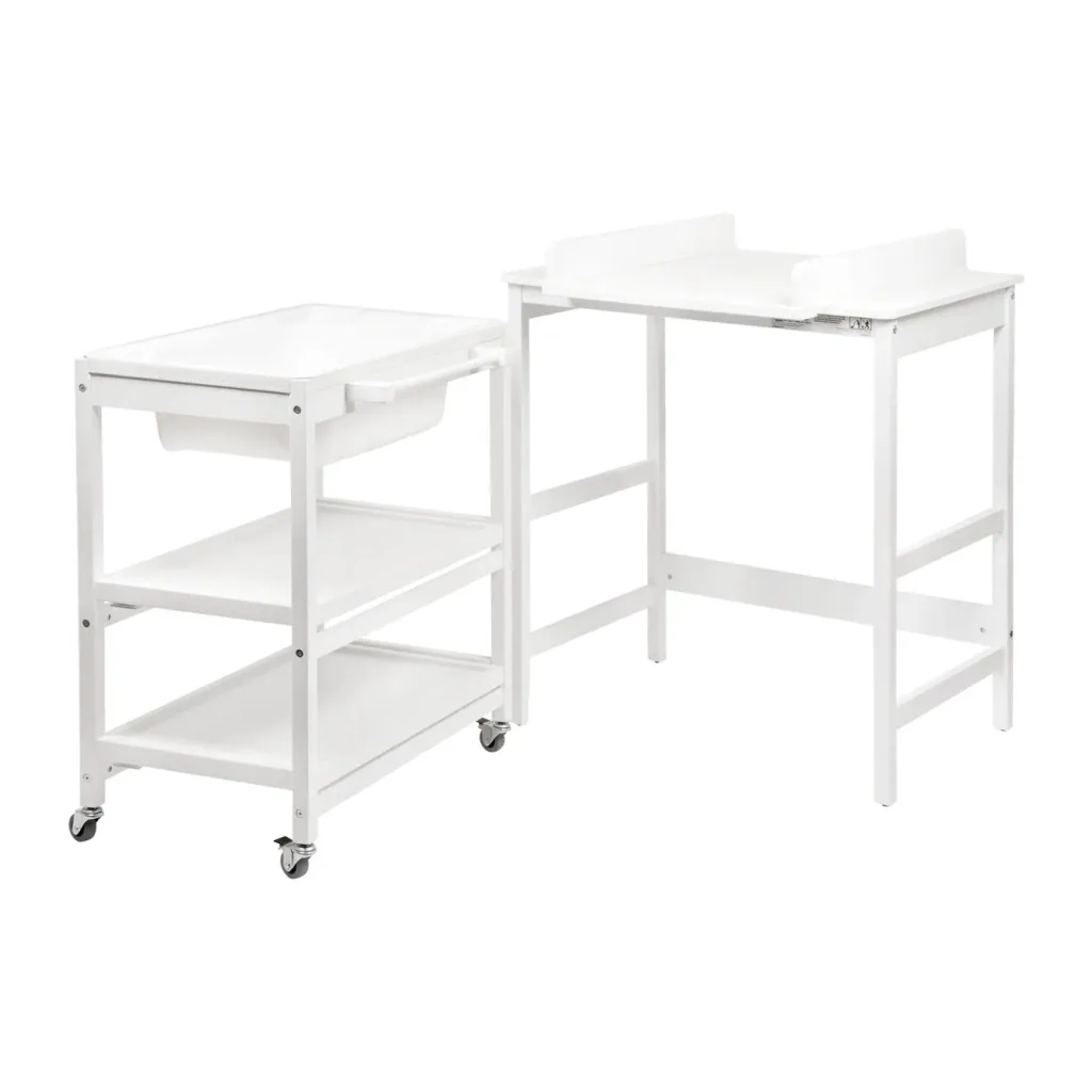 Quax Meuble de salle de bain, Commode à langer - Smart, Couleur: blanc