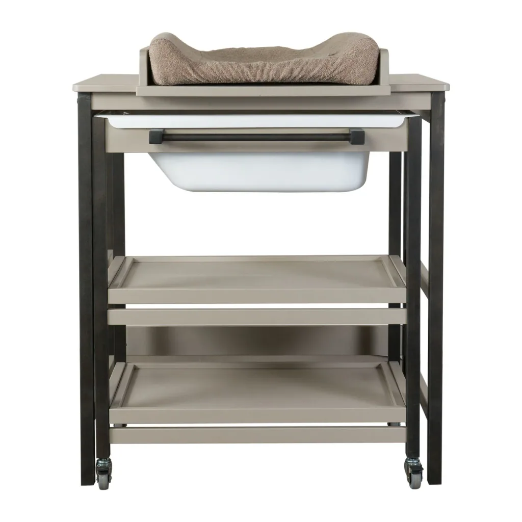 Quax Meuble de salle de bain, Commode à langer - Smart, Couleur: Pierre boni