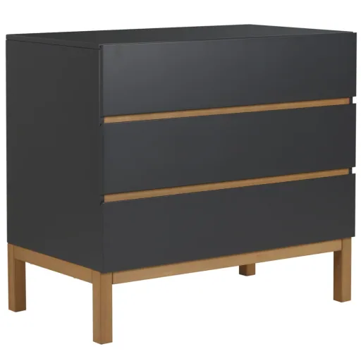 Quax Indigo Commode 3 tiroirs noir