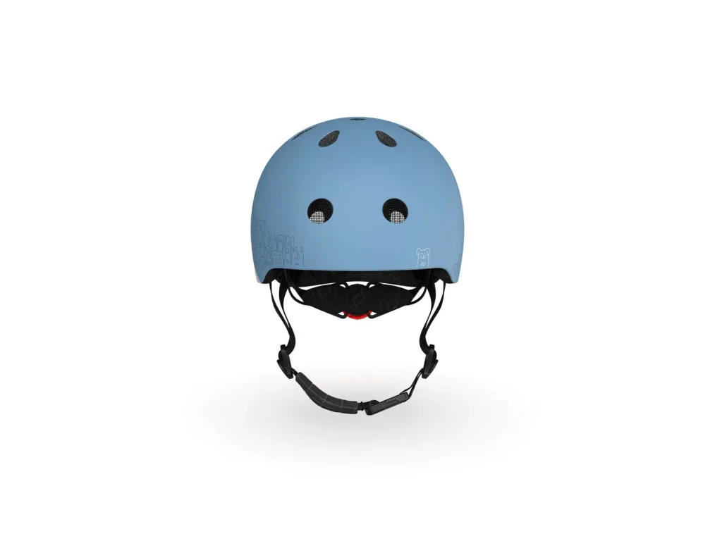 Scoot & Ride Casque réfléchissant, Casque de scooter XXS-S - Steel, Couleur: Acier