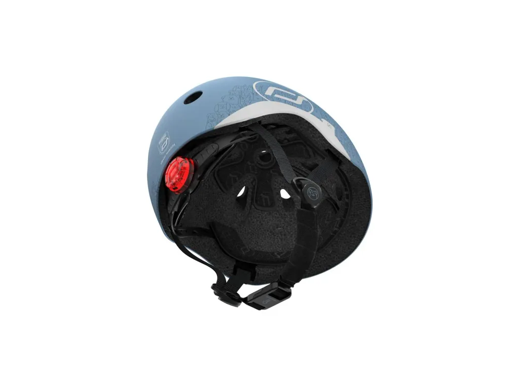 Scoot & Ride Casque réfléchissant, Casque de scooter XXS-S - Steel, Couleur: Acier