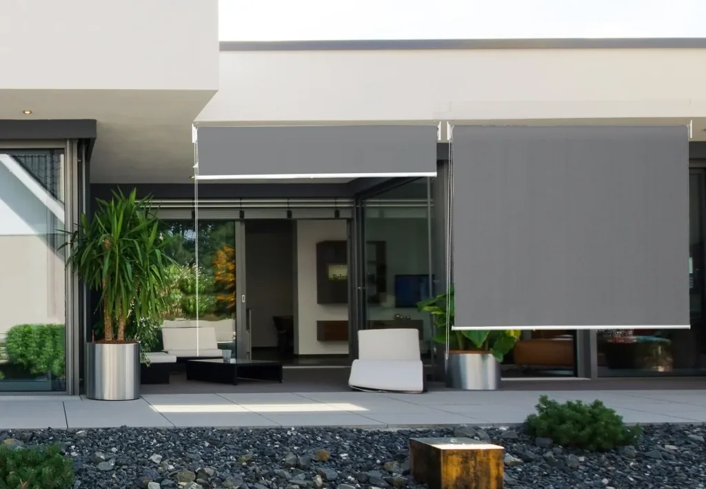 Store solaire HDPE gris 160 x 240 cm