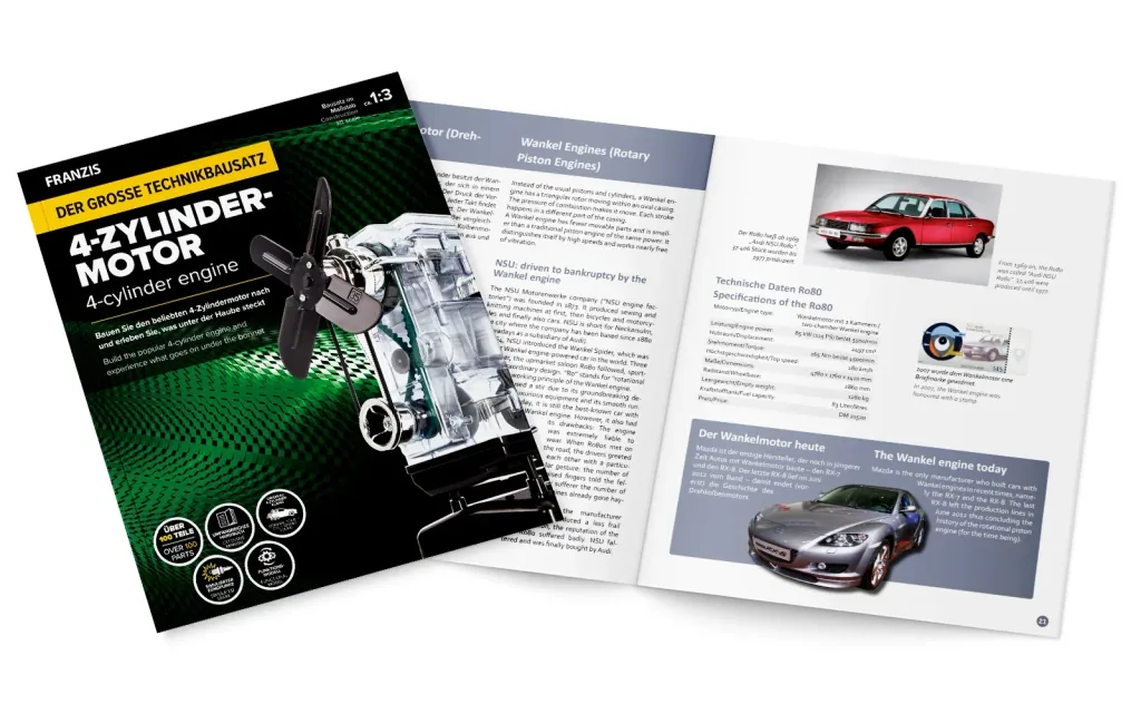Grand kit de construction technique moteur 4 cylindres