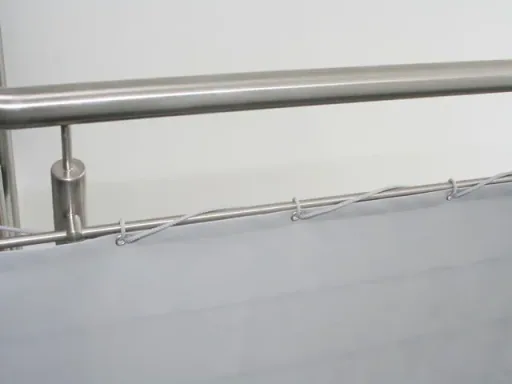 Revêtement de balcon, gris argenté clair, 90 x 300 cm