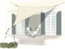 Voile d'ombrage triangulaire en HDPE, couleur terre cuite, 300 x 300 x 300 cm