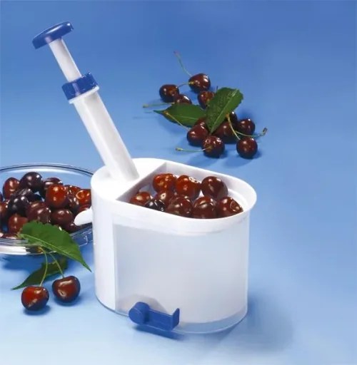 Dénoyauteur de cerises, blanc/bleu