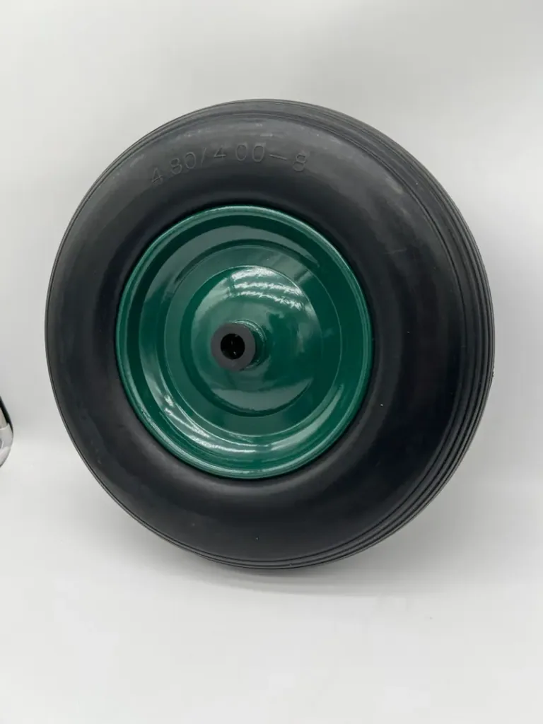 Roue de brouette increvable avec roulement à aiguilles, 1 pièce