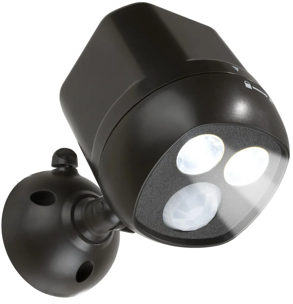 Lumière de sécurité LED avec couplage radio, 2 pièces (Piles non incluses)