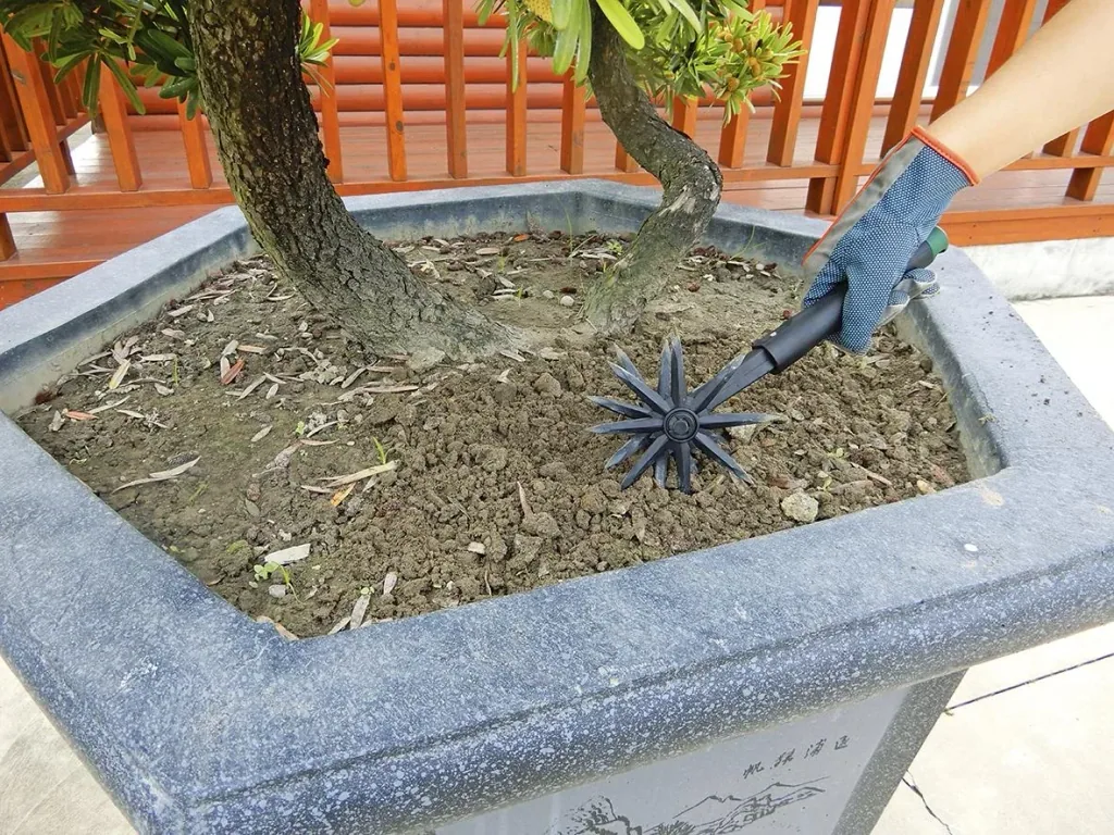 Motobineuse de jardin 2 en 1