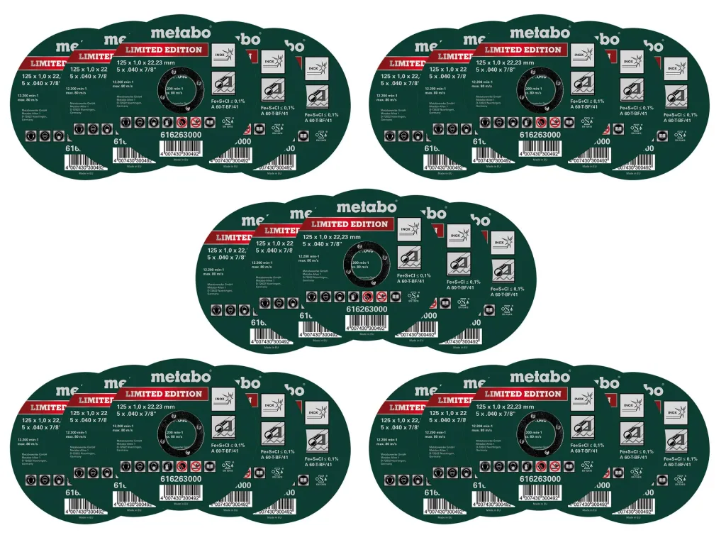 Disques à tronçonner Inox Special Edition II, 125 mm, 25 pièces