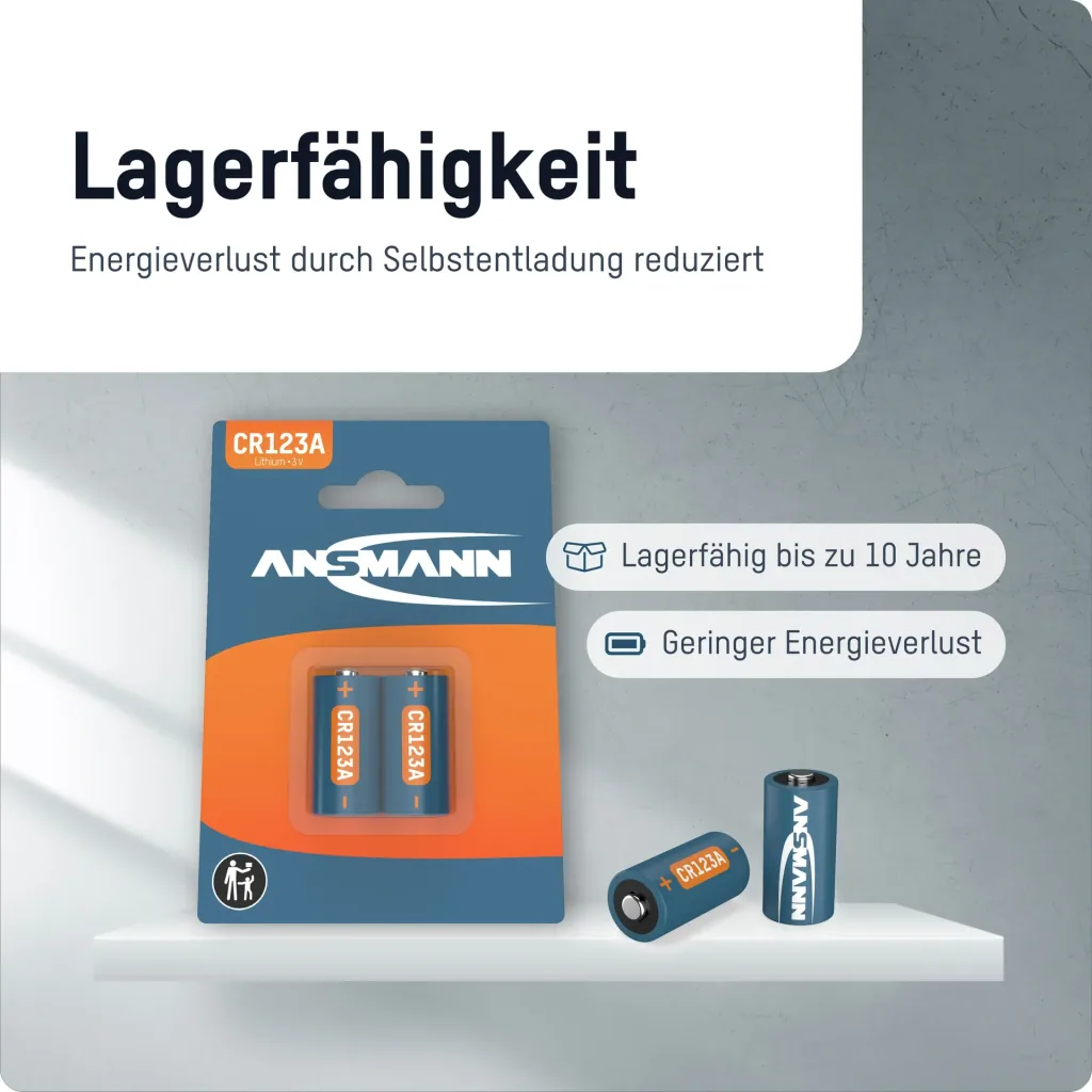 Pile au lithium CR123A / CR17335