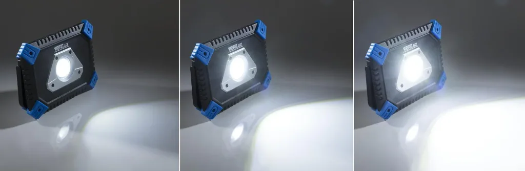 Projecteur LED rechargeable 20 W COB avec power bank