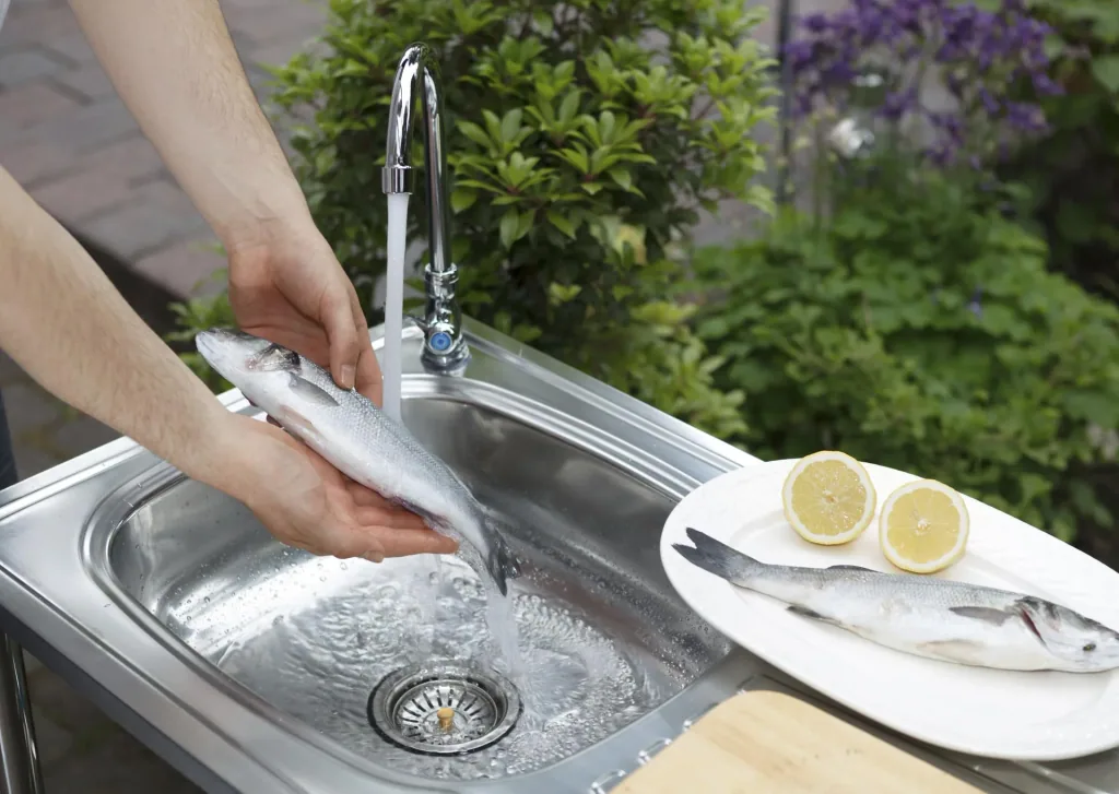 Lavabo multifonction en acier inoxydable
