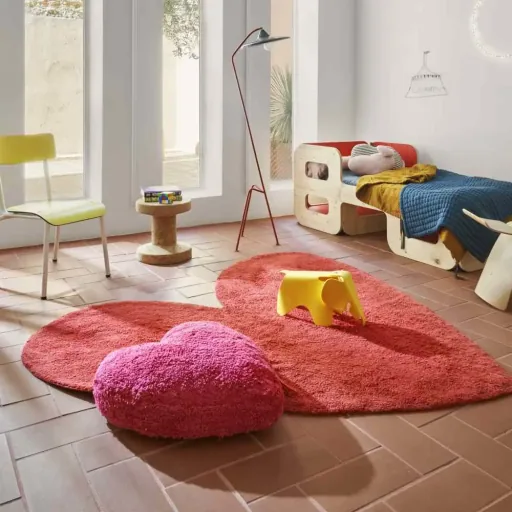 Lorena Canals tapis lavable "cœur" Agatha Ruiz de la Prada