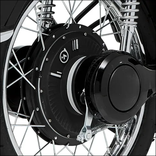 Trottinette électrique / cyclomoteur rétro "Turin" 45 km/h noir/blanc