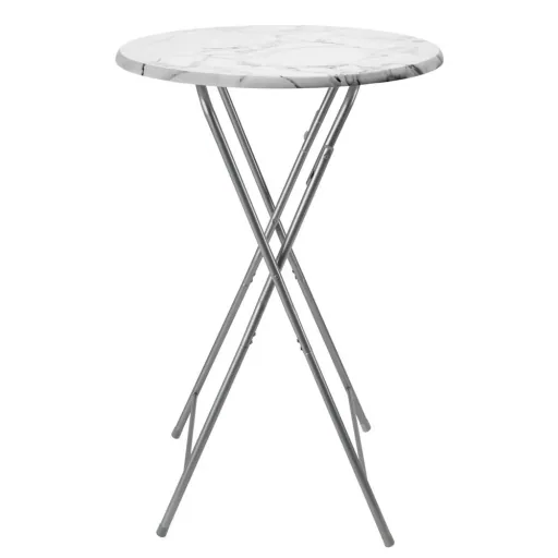 Folding table with marble look