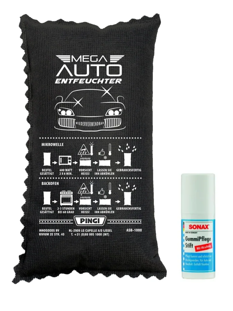 Mega Car Dehumidifier, 1 KG including rubber care stick