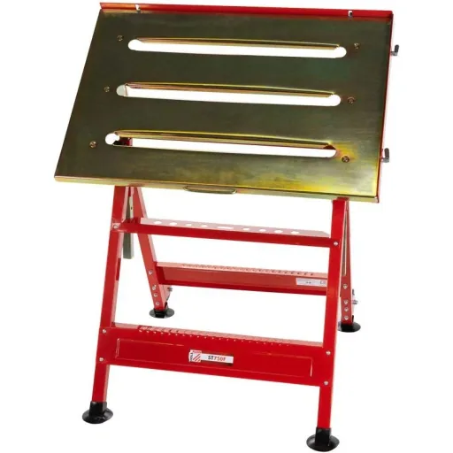 Adjustable steel workbench - max. 150 kg - easy to transport