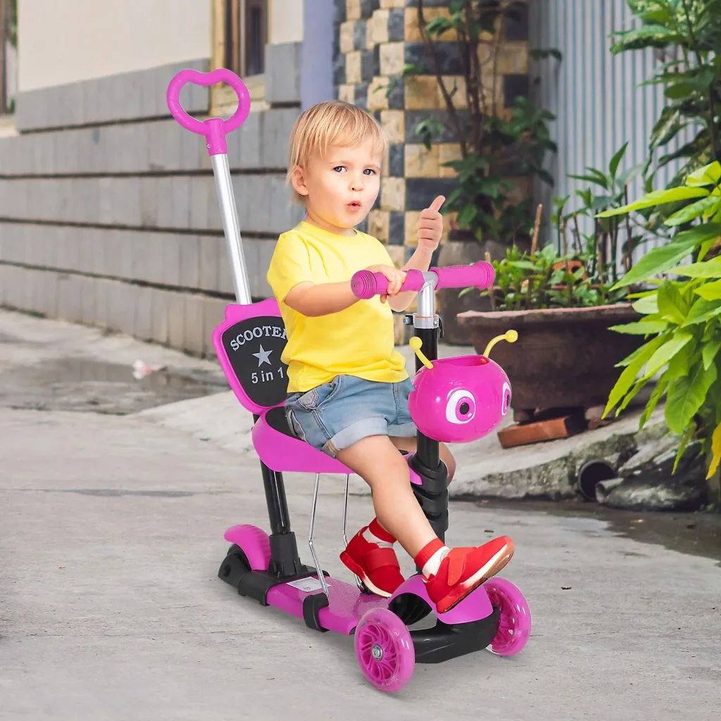 3-in-1 height-adjustable children's scooter