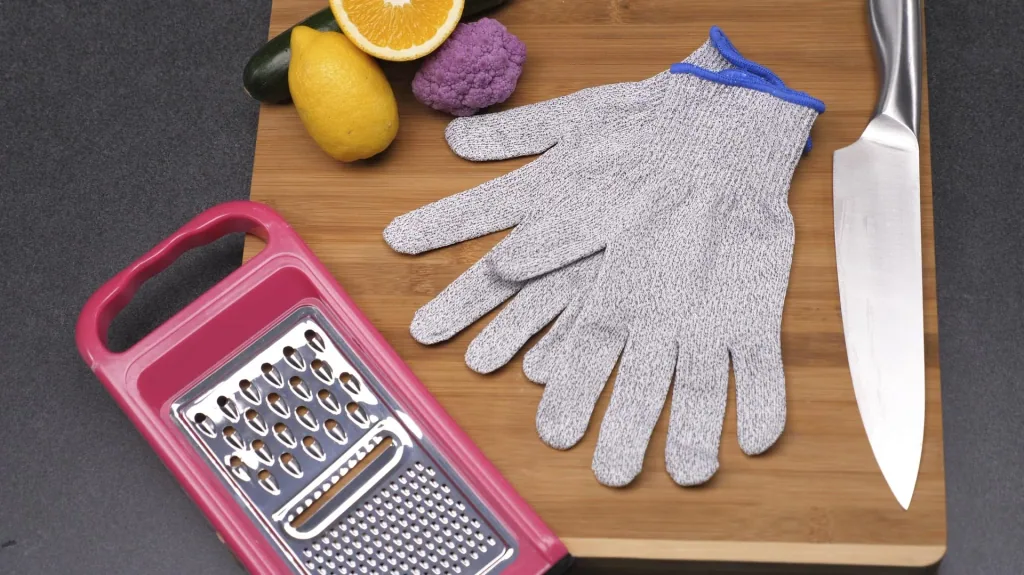 Gants de protection anti-coupure, lot de 2, 1 paire, taille unique