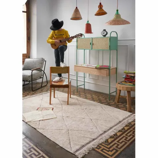 Lorena Canals Tapis Bereber lavable & recyclé, Taille: 140 x 200 cm