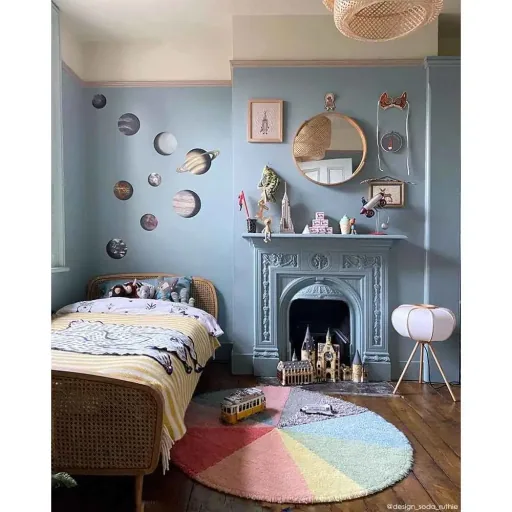 Lorena Canals tapis laine lavable "Rug Pie Chart" Donna Wilson rond