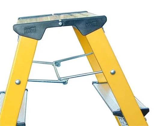 Double folding step aluminum 2 x 3 steps for more safety in the home
