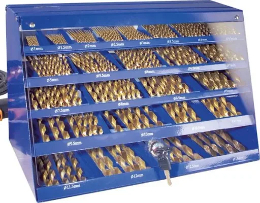 Titanium HSS twist drill set 188 pieces