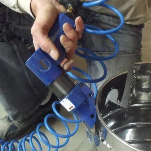 Pneumatic sheet metal shears 90°