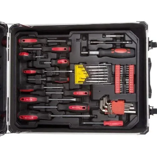 Aluminum tool case 260 pieces - 51x21x38 cm