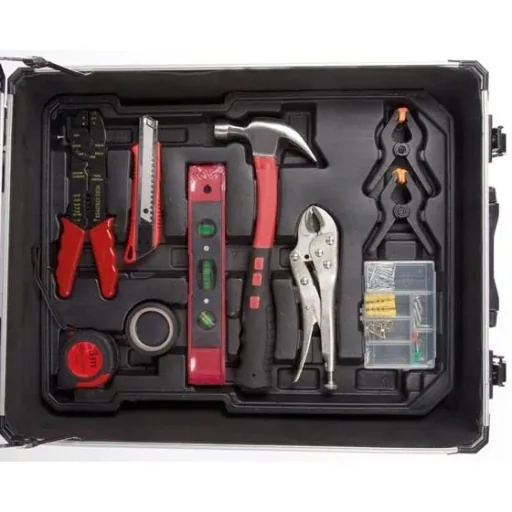 Aluminum tool case 260 pieces - 51x21x38 cm