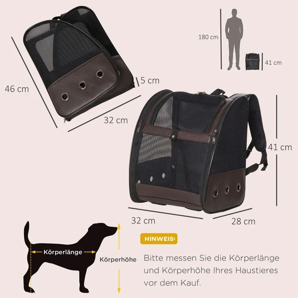 Dog backpack cat backpack foldable with breathable mesh fabric outdoor foldable space cat dog carrier bag max.