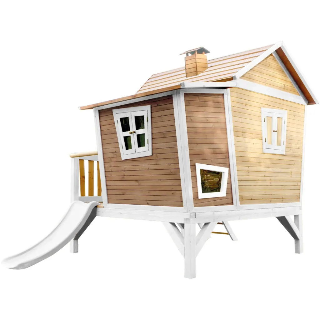 Emma Playhouse Brown/White - White Slide