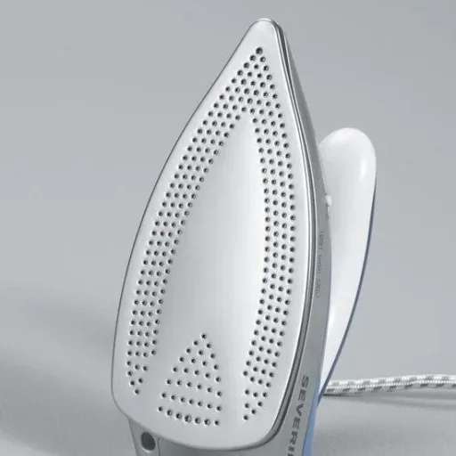 Steam iron - travel iron - 1000 watts - blue/white