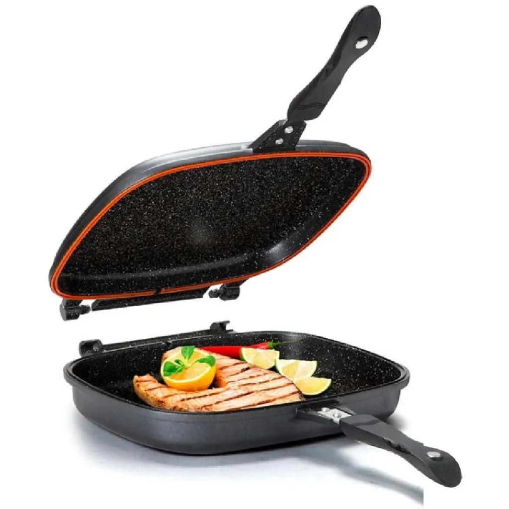 Double pan / Grill pan - 32 cm - g