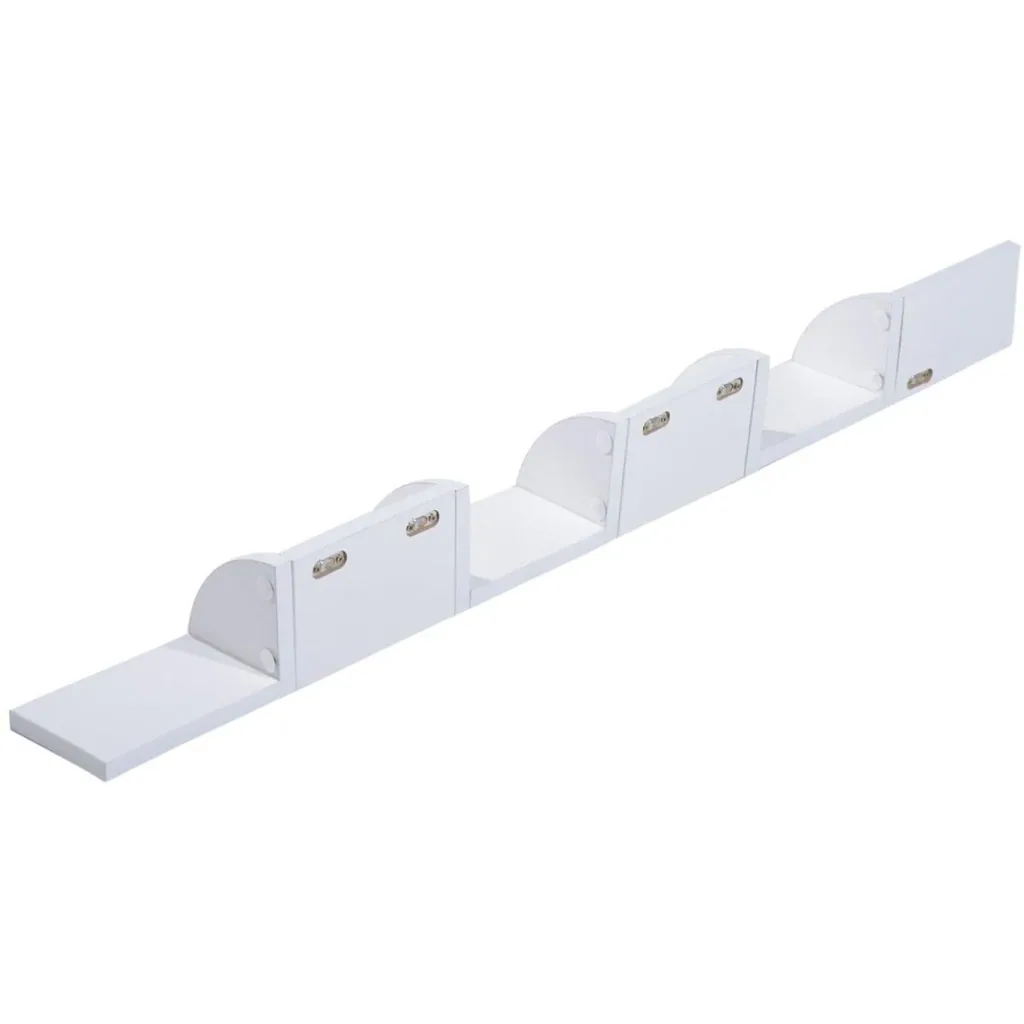 Wall shelf corner shelf bookcase white
