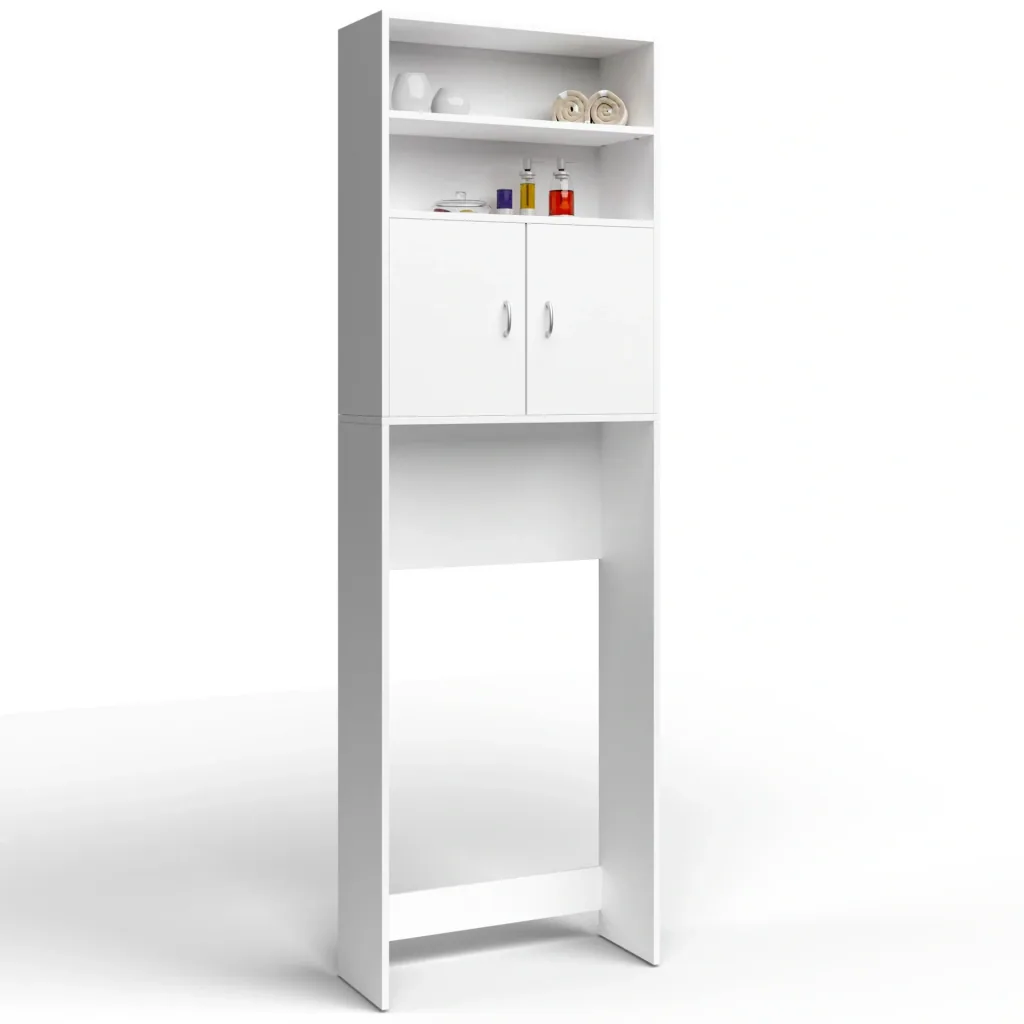 Washing machine cabinet 195 x 63 x 20cm white