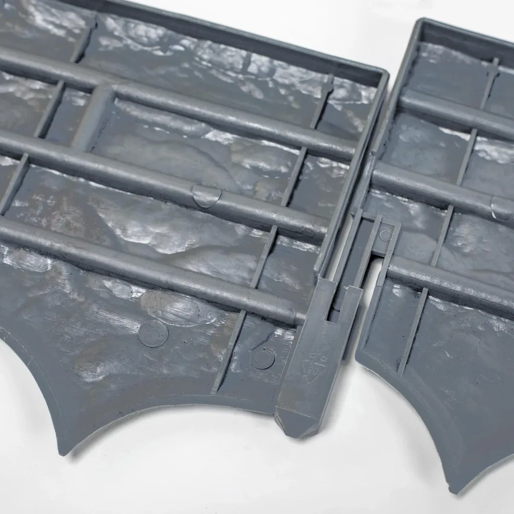 Bed edging "GARDEN WALL" in stone look, 5-part, 290 cm